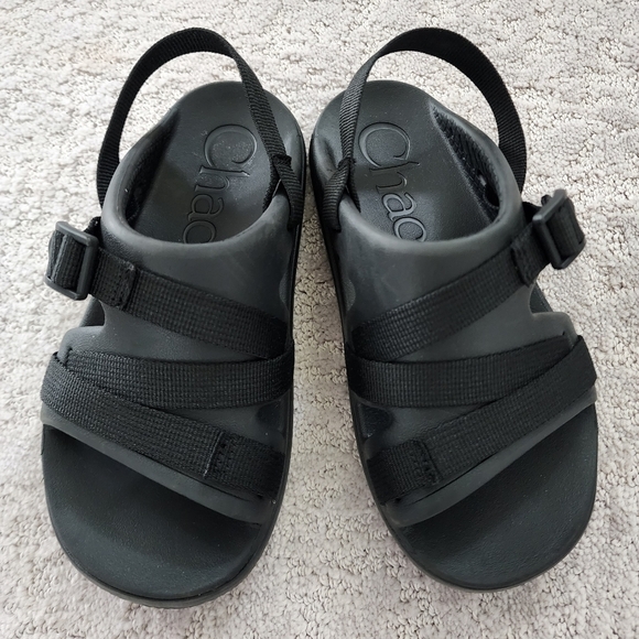 Chaco Chillos Sport Black Sandals Kids/Juniors Unisex Size 3 - Picture 5 of 8
